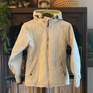Volcom Thermonite Snow Jacket – Cream / White – Insulated – Size S